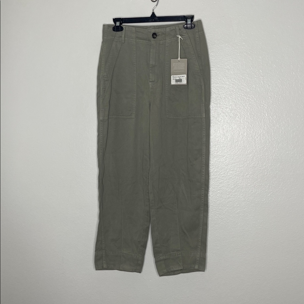 New Everlane Tencel High Waist The Utility Pant in Sage Green Size 2 $118